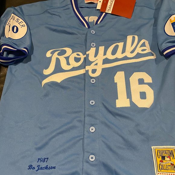 Mitchell and Ness KANSAS CITY ROYALS BO JACKSON Men's JERSEY Sz M,L,XL,2X,3X NEW - Picture 4 of 8